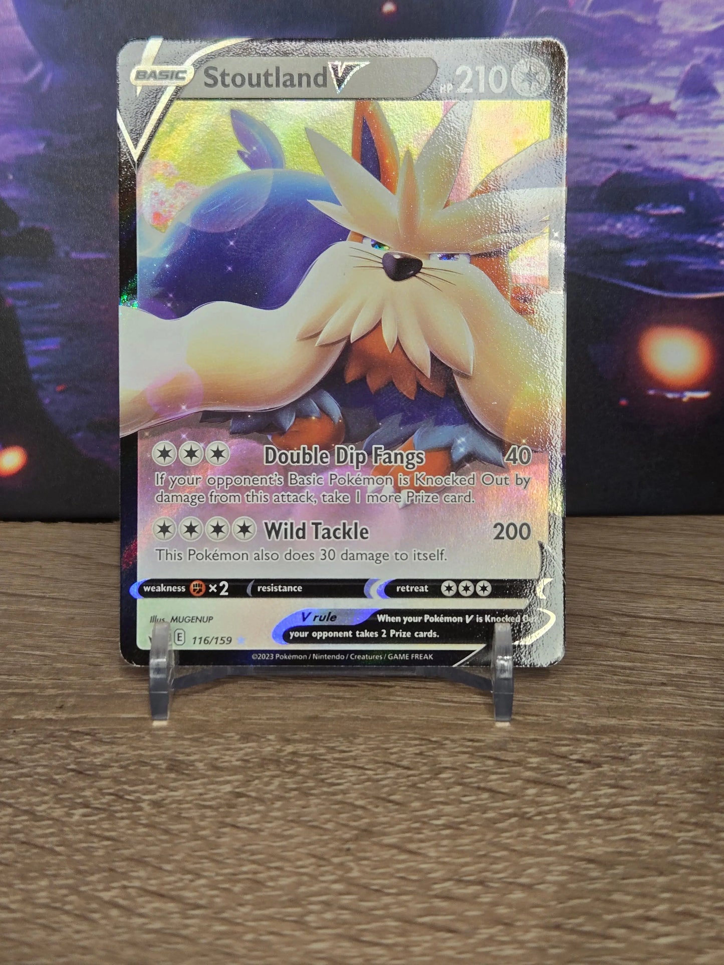 Pokémon Stoutland V 116/159 – English Sword & Shield: Crown Zenith – Stan Near Mint (NM) TCG Quest