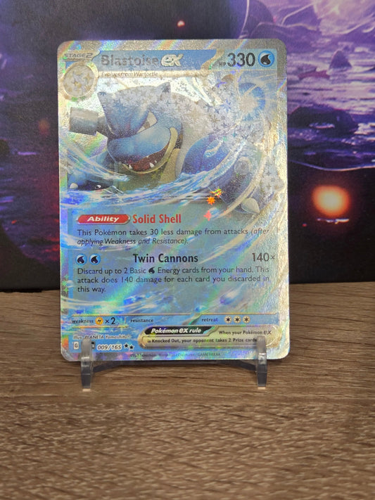 Blastoise EX 009/165 – English Scarlet & Violet: 151 – Stan Near Mint (NM) TCG Quest