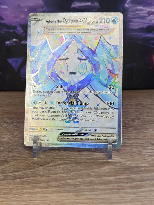 Wellspring Mask Ogerpon EX 194/167 – English Scarlet & Violet: Twilight Masquerade – Stan Near Mint (NM) TCG Quest